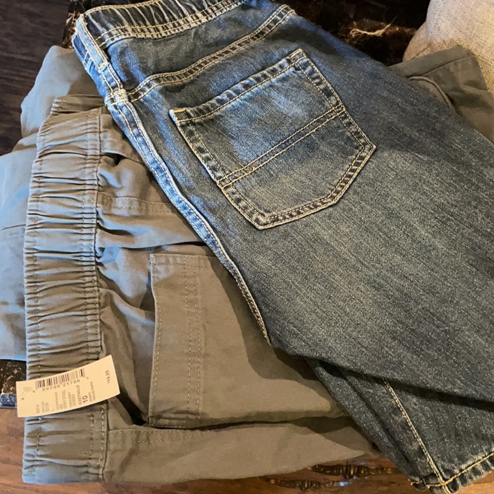 Children’s Place, cargo pants AND denim shorts